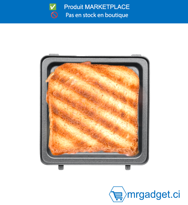 DECAKILA MOULE - KMEC059B- PLAQUE DE GRILLE POUR MACHINE - Plaque de gril Taille de la plaque : L142 × W142 mm Appliquer à : KEEC058W, KUEC058W Revêtement antiadhésif