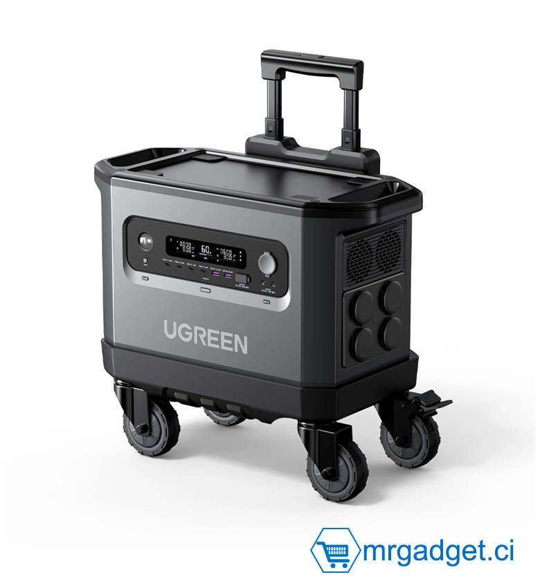 UGREEN GS2200 PowerRoam 15357 - Station Électrique Portable 640000 mAh, Batterie de Secours 2048 Wh, 2400W AC, 16 Ports