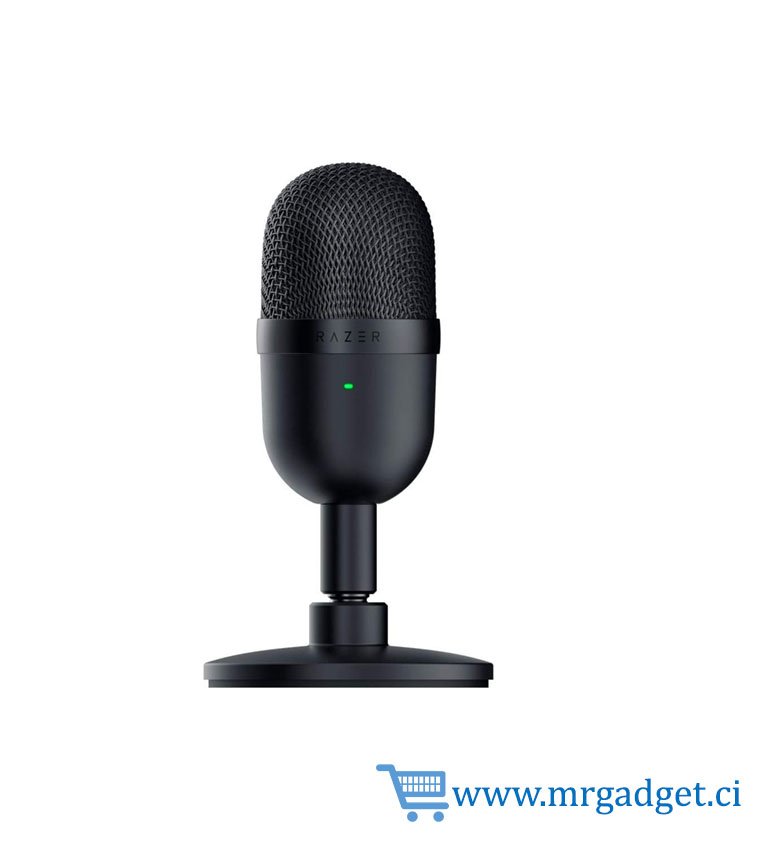 Razer Seiren Mini - Microphone à condensateur USB pour Le Streaming (Compact avec directivité supercardioïde, Support inclinable, Amortisseur de Chocs Microphone intégré) Noir