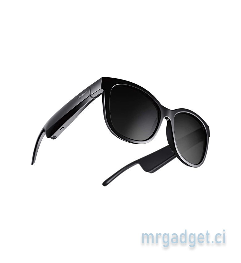 Bose Frames Soprano - Lunettes de Soleil Audio Bluetooth, Verres Polarisés, Monture Papillon, Noir