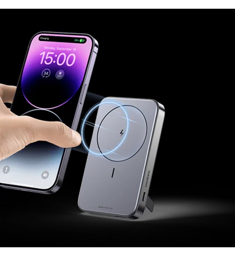 Powerbank 10 000 mAh 20W à induction et magnétique avec 2 ports de sorties (1 USB, 1 USB-C) UGREEN PB206 15086 #10147