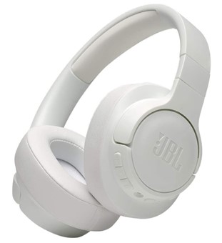 JBL Tune 750BTNC - Casque Bluetooth avec réduction de bruit active, Siri/Google/Alexa, jusqu'à 15h d'autonomie, Blanc