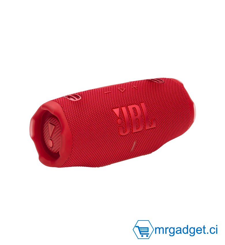JBL Charge 6, Enceinte Bluetooth Portable sans Fil, 28 h d’autonomie, étanche IP68, résistante à la poussière et aux Chocs, Son Pro avec IA Sound Boost, Connexion Multi-Enceintes Auracast, Rouge