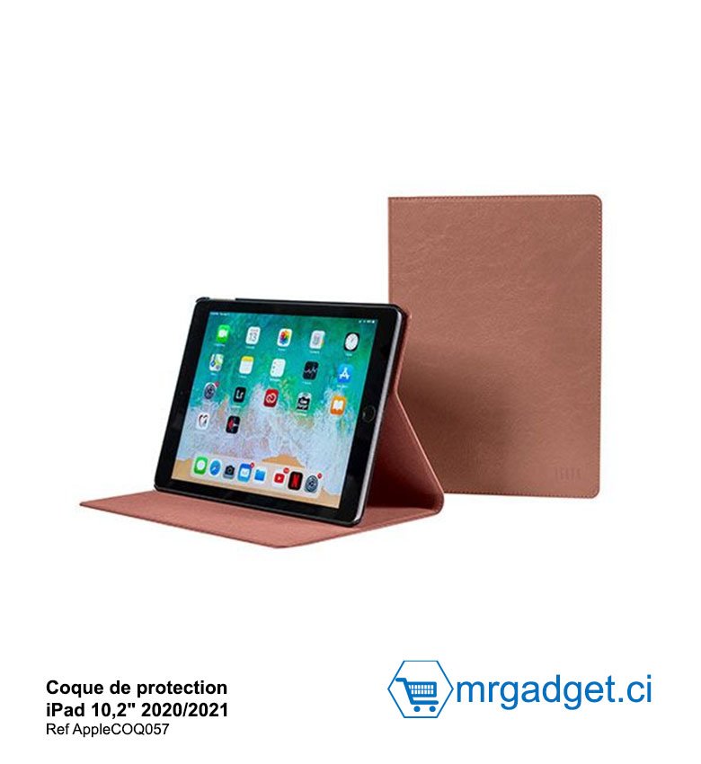 Coque de protection iPad 10.2" 2020/2021  - Simili Cuir Réf Ref AppleCOQ057