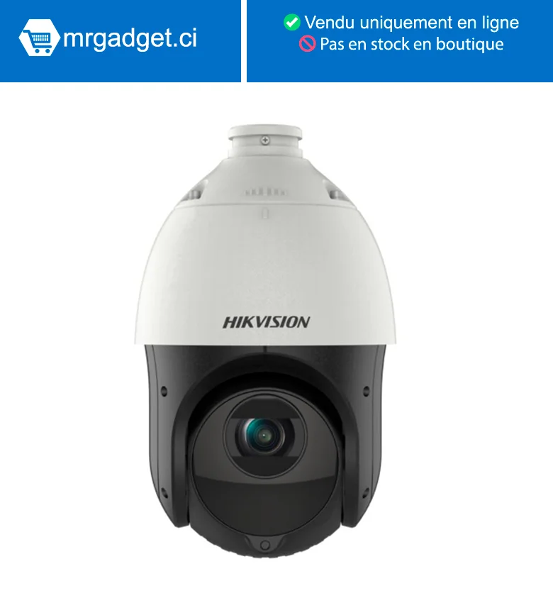 Hikvision DS-2DE4225IW-DE (T5) Caméra PTZ AcuSense 2MP zoom x 25 vision de nuit 100 mètres Powered by DarkFighter