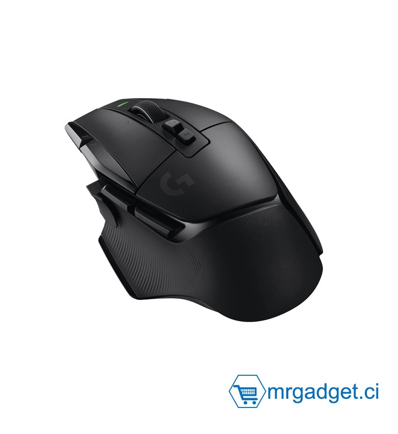 Logitech G G502 X LIGHTSPEED Souris Gaming Sans Fil - Souris optique avec boutons optiques-mécaniques hybrides LIGHTFORCE, Capteur gaming HERO 25K, compatible PC - macOS/Windows - Noir