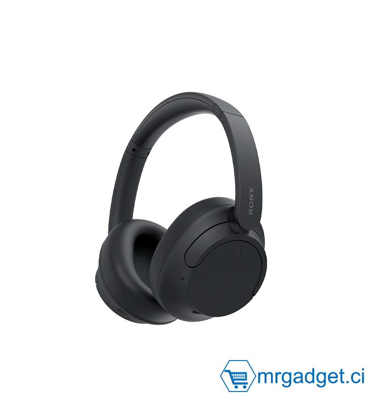 Sony WH-CH720N - Casque Bluetooth sans Fil à réduction de Bruit - Micro intégré - jusqu'à 35 Heures d'autonomie et Charge Rapide - Noir