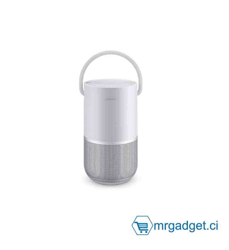 Bose Portable Smart Speaker – Enceinte Bluetooth avec Contrôle Vocal Alexa – Argent