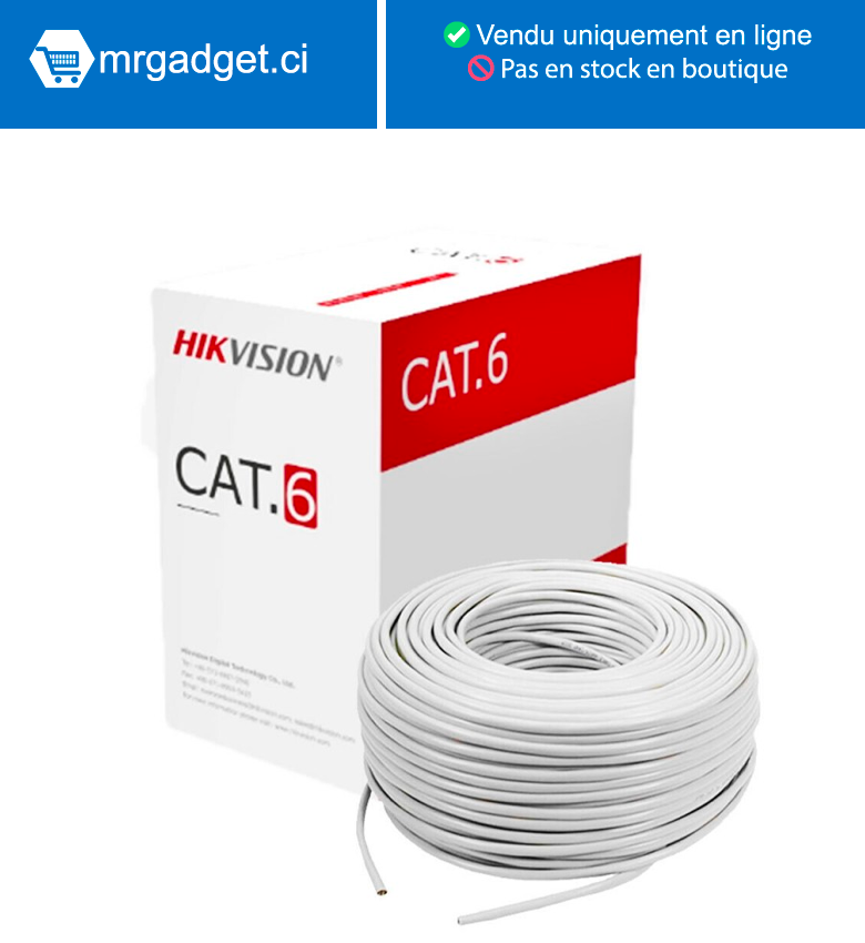 HIKVISION DS-1LN6U-W-CCA CAT6 UTP 305 m Cable Réseau