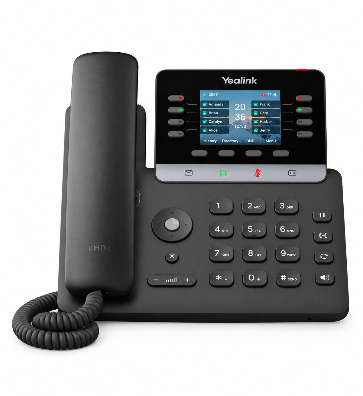 Yealink T73U – Téléphone IP VoIP de Bureau, 12 Comptes SIP, Écran Couleur 2,8″, Double Gigabit Ethernet, PoE et USB