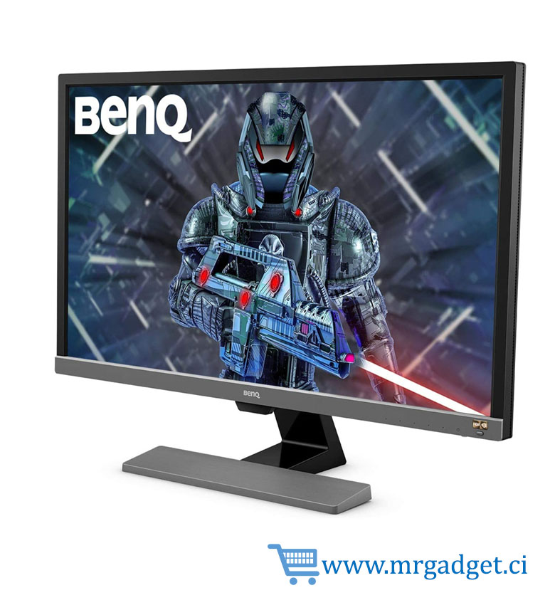 BenQ EL2870U - Moniteur Gaming 28" 4K UHD, 1 ms, HDR, FreeSync, Capteur de Luminosité, HDMI/DisplayPort, Haut-parleurs, Noir