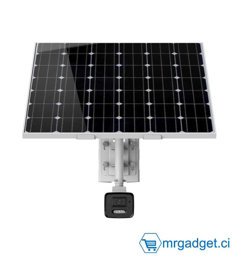 Hikvision DS-2XS6A46G1/P-IZS/C36S80 (2.8-12mm) - Caméra Solaire IP 4G 4MP - Objectif Varifocal Motorisé - Panneau Solaire 80W & Batterie 360Wh - Détection Humains/Véhicules - Étanche IP67 - Idéal Chantier et Site Isolé