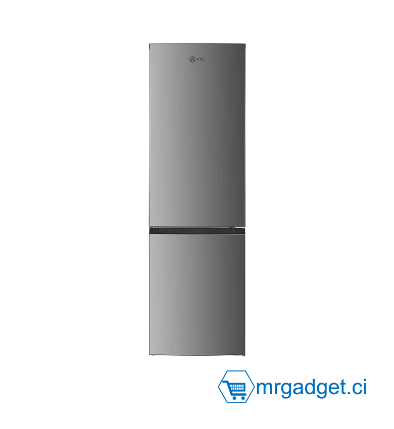 REFRIGERATEUR ATL COMBINE TOTAL NO FROST 03 TIRROIRS/ 252L/ 02 PORTES/ INOX&SILVER