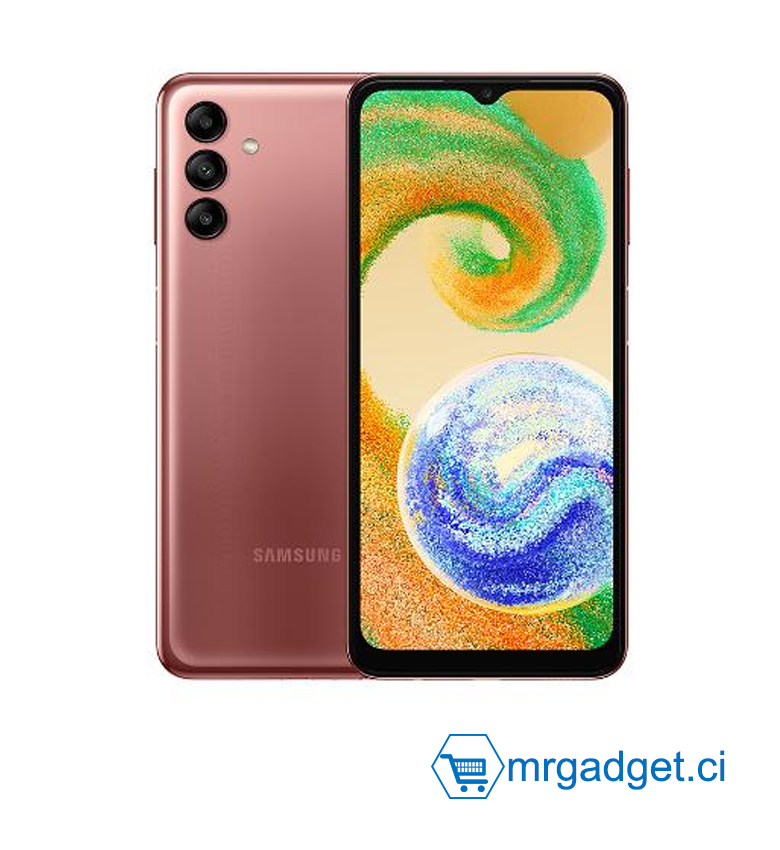 Samsung Galaxy A04S, Téléphone Mobile 4G 6,5", 64GB / 4GB,  - Couleur Cuivre