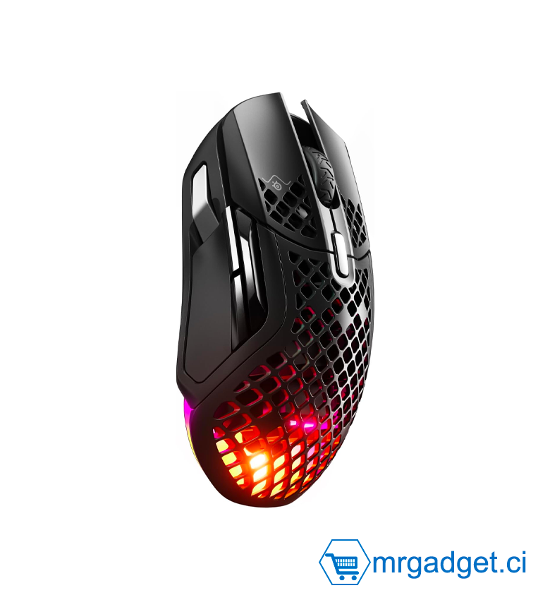 SteelSeries Aerox 5 Wireless - Souris Gaming Perforée RGB, Étanche, 18K DPI