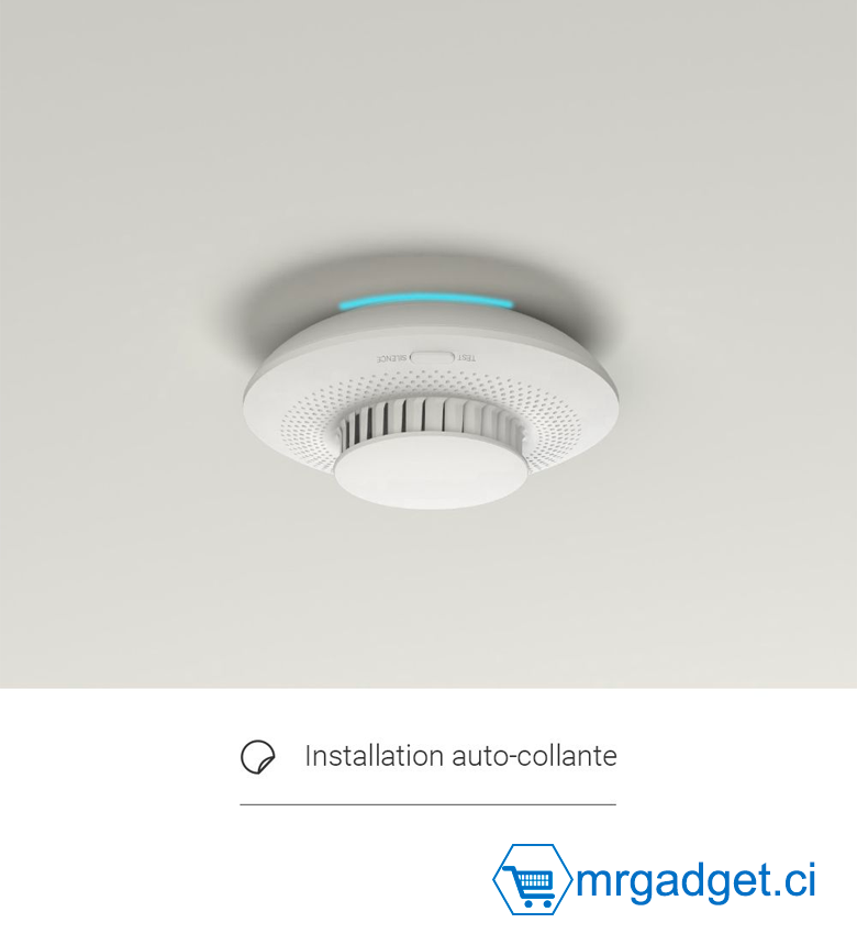 Ezviz T4C Détecteur de fumée Ezviz T4C de fumée connectée Utiliser avec la  Centrale A3