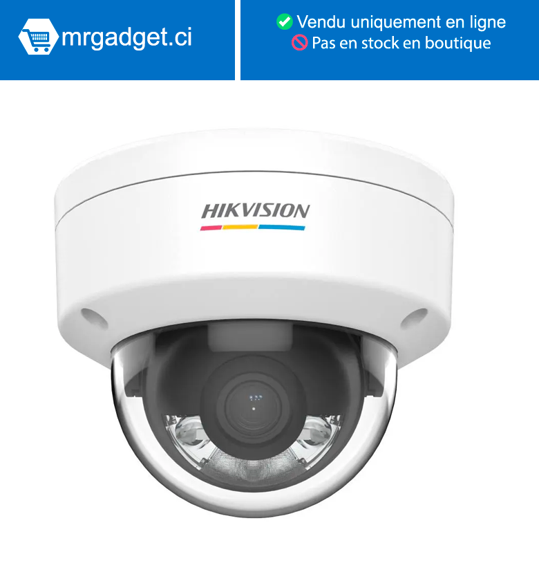 HIKVISION  DS-2CD1127G2-L(2.8mm)(O-STD) Caméra réseau à dôme fixe ColorVu MD 2.0 2 MP