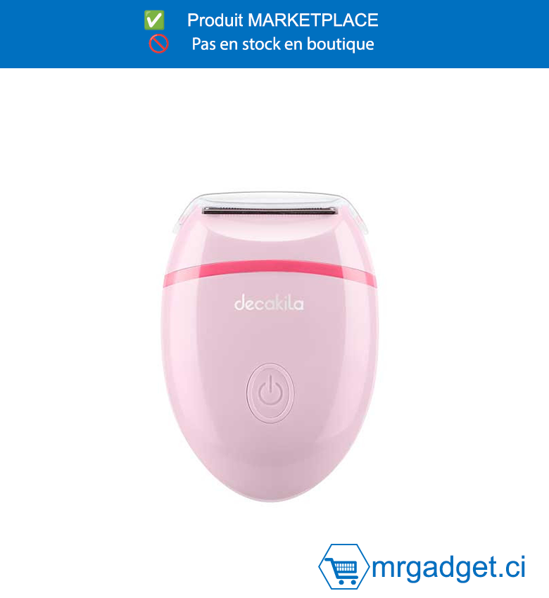 DECAKILA- KMHR022P-TONDEUSE POUR FEMME,  Conception à 3 lames;Avec 1 petite brosse de nettoyage. Fonctionne  avec deux piles AAA (non incluses). Emballé dans  une boîte de couleur.