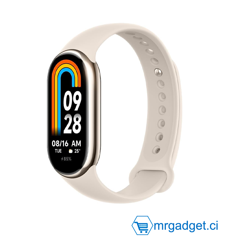 Xiaomi Mi Smart Band 8 - Bracelet Connecté AMOLED, 150+ Modes Sport, Doré