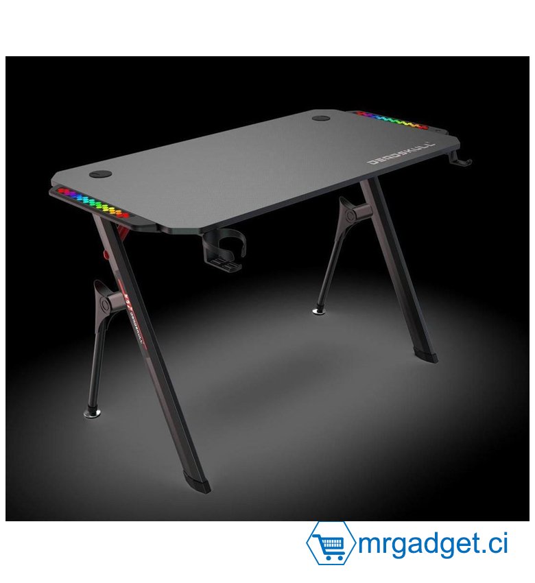 Table Gaming Edition Black  - PC Bureau Gamer d’Ordinateur Bureau de Jeu Table Gamer pour Ordinateur PC MODEL #001