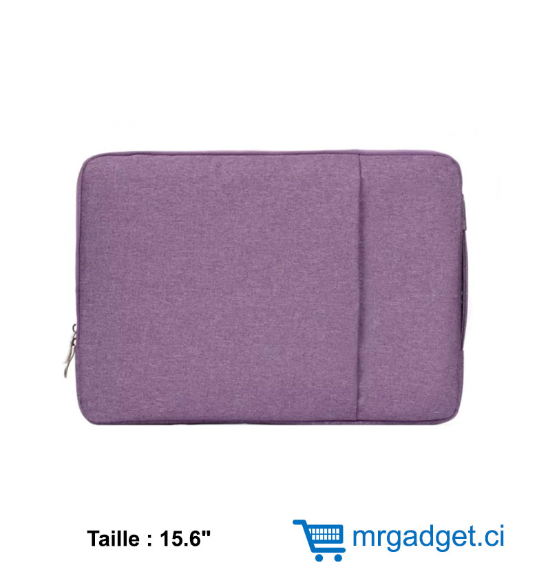 Housse Effet Jean pour Ordinateur Portable 15.6", Pochette de Protection, Violet