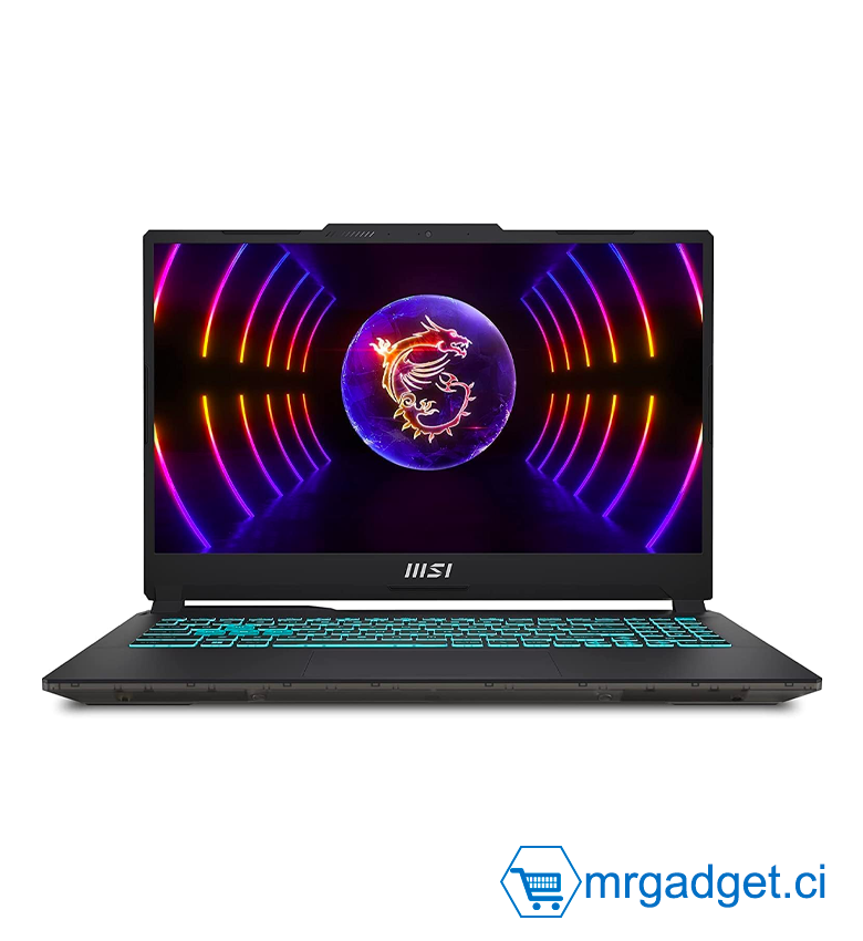 MSI Cyborg 15 - Ordinateur Portable Gaming 15,6'' FHD 144 Hz Intel Core i7-13620H (13e gén.) jusqu'à 4,90 GHz, 32 Go RAM DDR5, 1 To SSD NVMe, NVIDIA GeForce RTX 4050 6 Go, Wi-Fi 6, Bluetooth 5.2, Windows 11 Pro