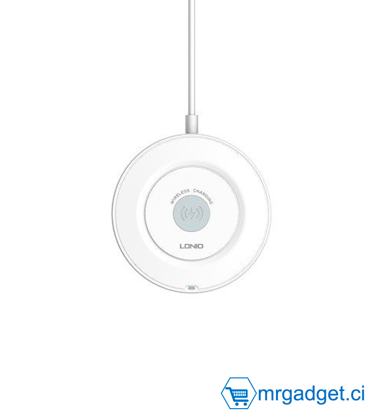 LDNIO AW003 Station de charge 5 en 1 Chargeur 15w 10w 7.5W Sans Fil Chargeur Pad Avec 20W USB-C & 18W Q3.0 USB-A Multifuncion  Chargeur rapide total 32 W.