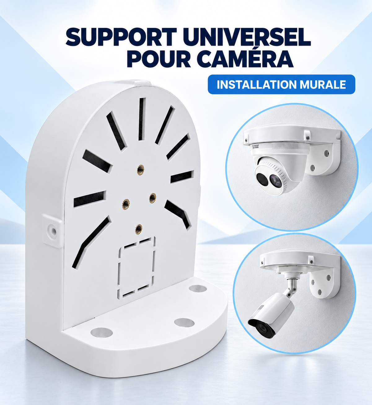 Boîtier de Jonction Étanche pour Caméra – Support Mural et Plafond Universel