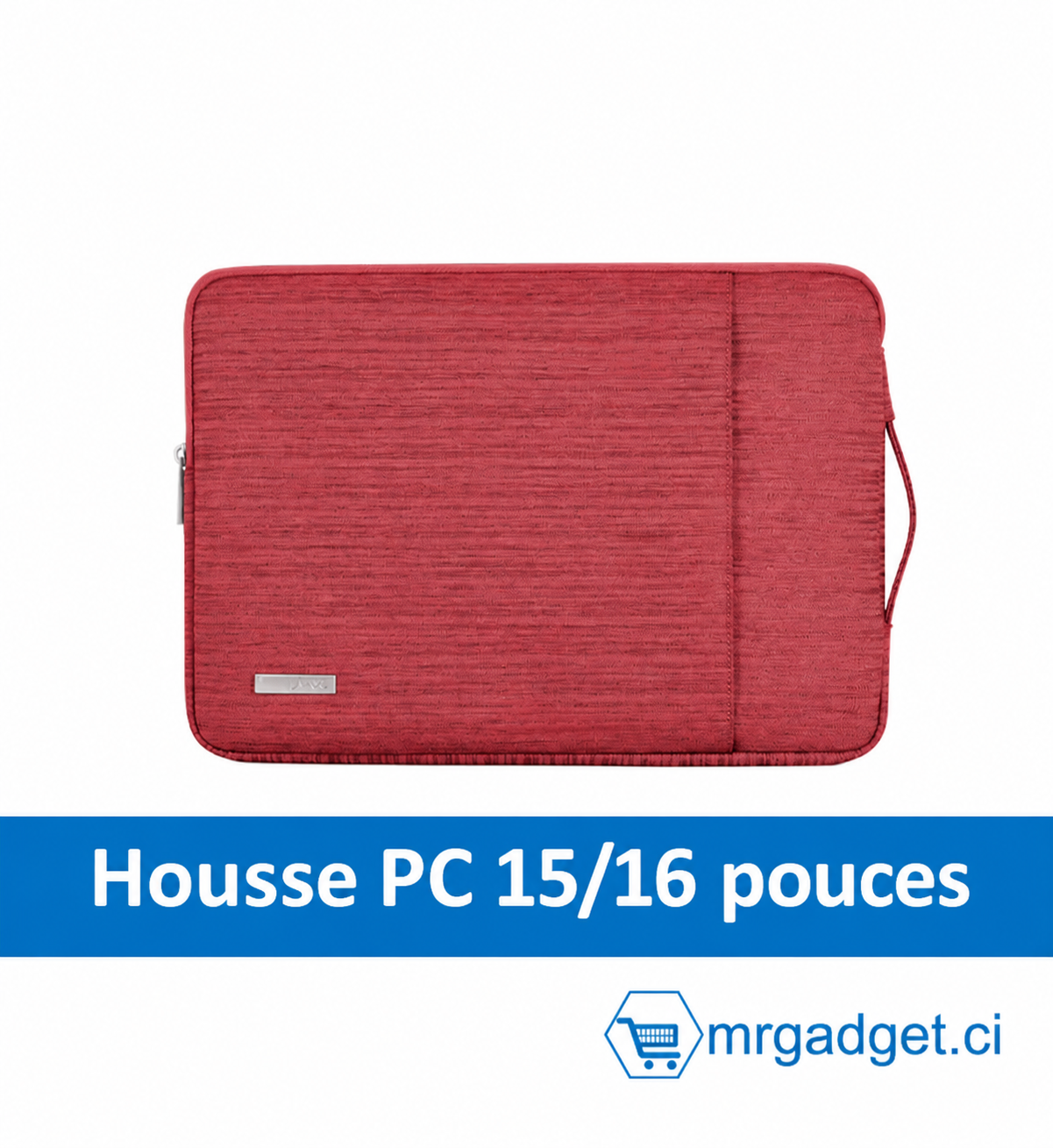 Housse Imperméable pour Ordinateur Portable et MacBook 15"/16", Rouge