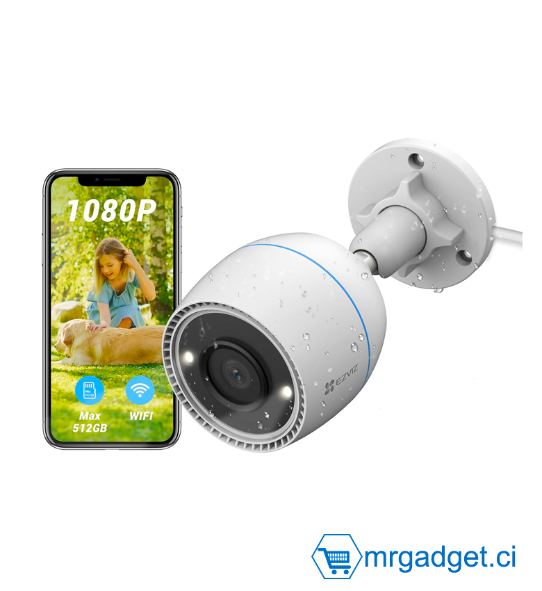 EZVIZ H3C 2MP Vision nocturne couleur, camér