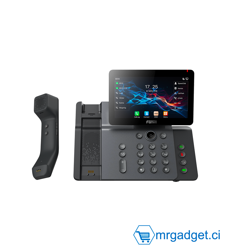FANVIL V66 Pro - Téléphone IP POE & WI-Fi - 20 Lignes SIP - Ecran 7" - 116 touches Virtuelles DSS - Bluetooth 5.4 -  Audio et vidéo conférence (sans alimentation)