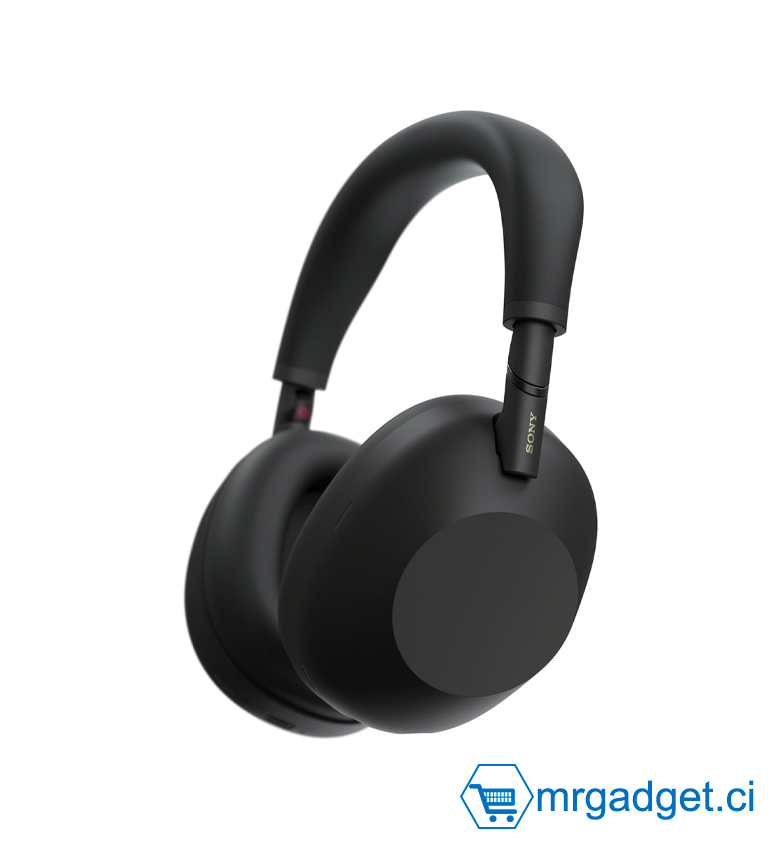 Sony WH-1000XM6 Casque sans-Fil Bluetooth à réduction de Bruit Noir, Son Hi-Res Unique, Confortable, Conception Pliable, Etui résistant, 30h Autonomie, iOS & Android - Noir