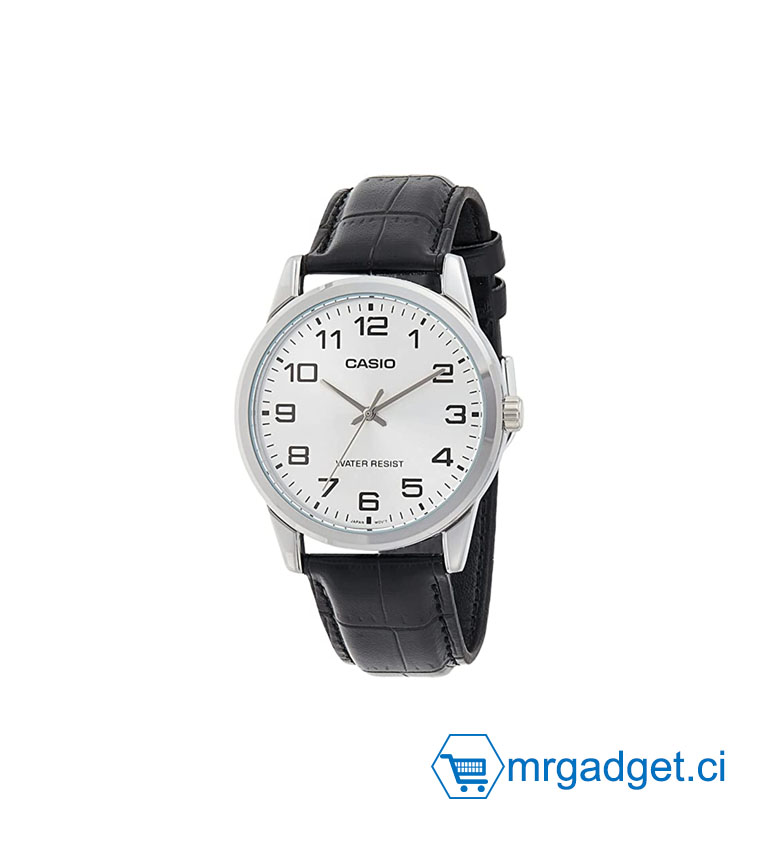 Casio Hommes Analogique Quartz Montre avec Bracelet en Cuir  MTP-V001L-7 - Garantie 12 Mois