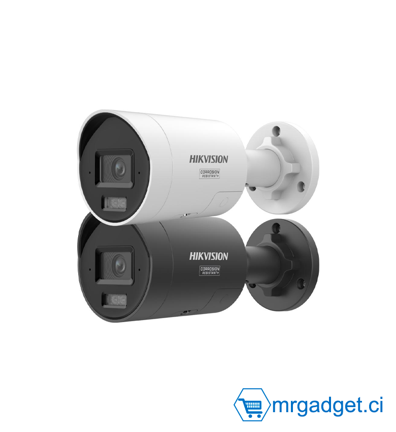 Hikvision DS-2CD2047G3-LI2UY/SL 4mm - Caméra de surveillance - Série Pro 4 MP hybride intelligente avec mini-caméra Bullet IP ColorVu, objectif fixe 4mm, IP67 - ColorVu Smart Hybrid Light 4 MP
