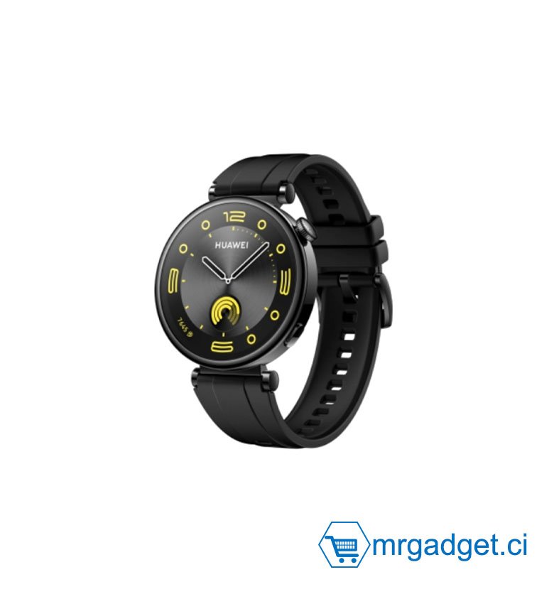 HUAWEI WATCH GT 4 Montre Connectée Femme Jusqu'à 14 jours d'autonomie - Compatible avec iOS et Android - Suivi de la fréquence cardiaque - Montre Sport, SpO2 et GPS - 41MM  - Noir