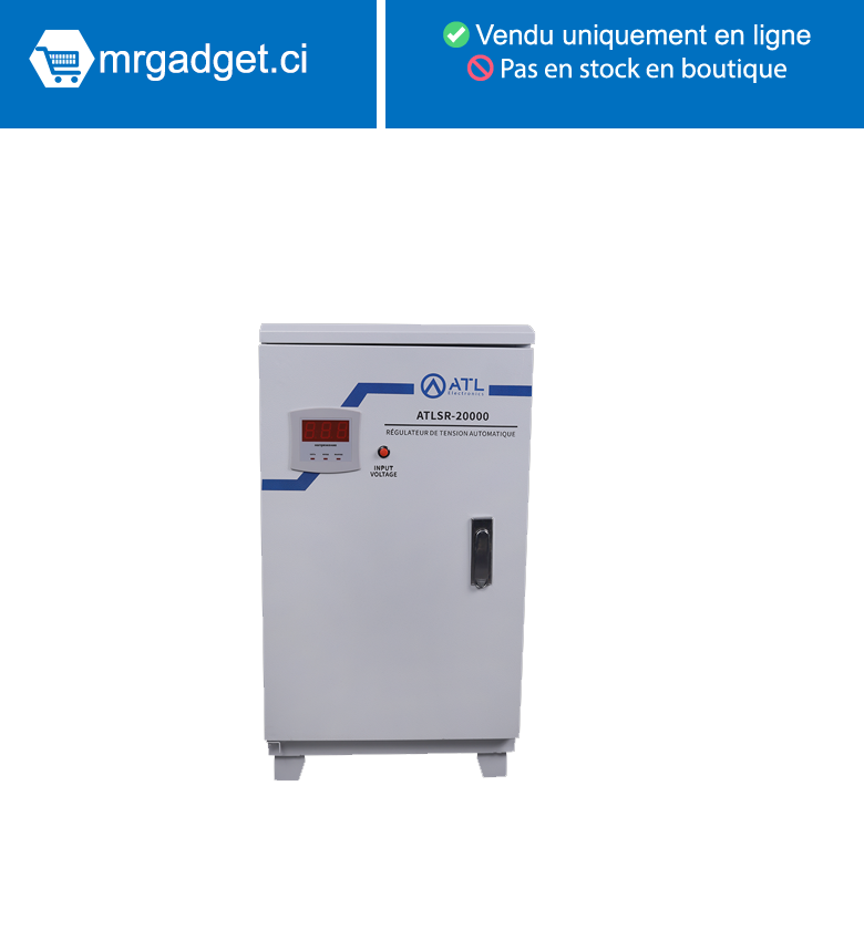 STABILISATEUR ATL 20 000 VA/ AFFICHAGE NUMERIQUE/ RELAY