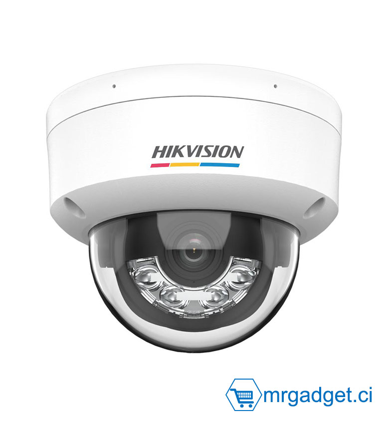 Hikvision DS-2CD1167G3-LIU (2.8mm) - Caméra Dôme IP 6MP - Technologie Smart Hybrid Light (Infrarouge/Couleur) - Micro Intégré - Étanche IP67 - Résistant Chocs IK08 - Idéal Surveillance Discrète et Extérieure