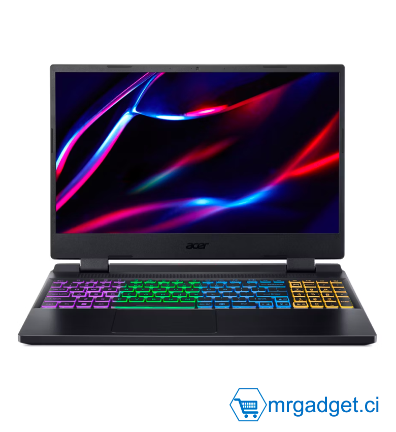 Acer Nitro 5 - PC Portable Gaming 15,6" IPS 144 Hz, Core i5-12450H, RTX 4060 8 Go, 8 Go RAM DDR5, 512 Go SSD, Clavier Rétroéclairé 4 Zones, Noir