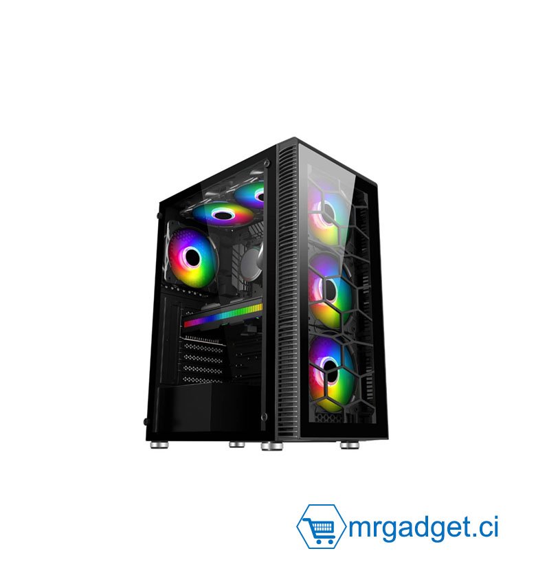 Boitier Gaming - HEXA CG73 RGB MIDDLE TOWER CASE Ref 2001#