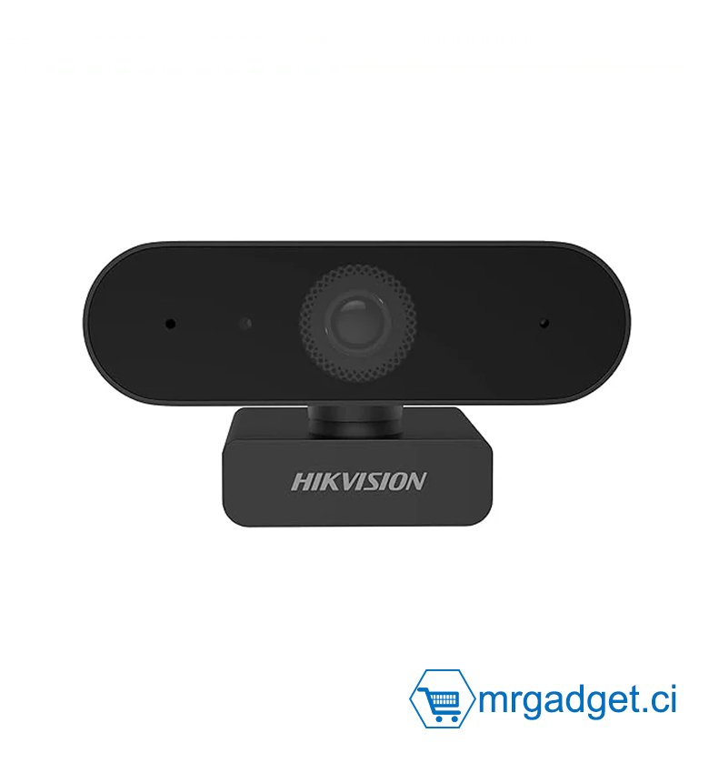 HIKVISION DS-U02 Webcam 1080p, grand angle sans distorsion, réduction du bruit, Plug, Play, numérique, Zoom/WebEx/Skype/Teams/PC portable/cours en ligne/webinaire/conférence, noir