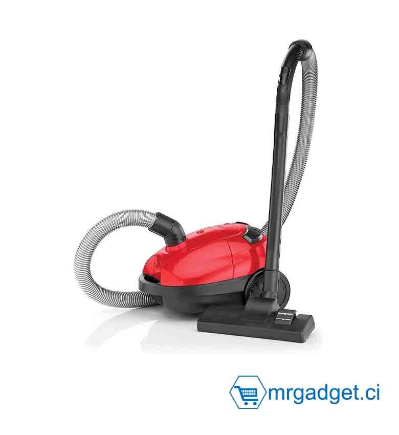 Aspirateur avec sac à cordon BLACK+DECKER 1000W 1L avec sac à poussière lavable, indicateur de capteur, puissance d'aspiration 100AW et plusieurs accessoires, pour un nettoyage rapide et facile VM1200-B5