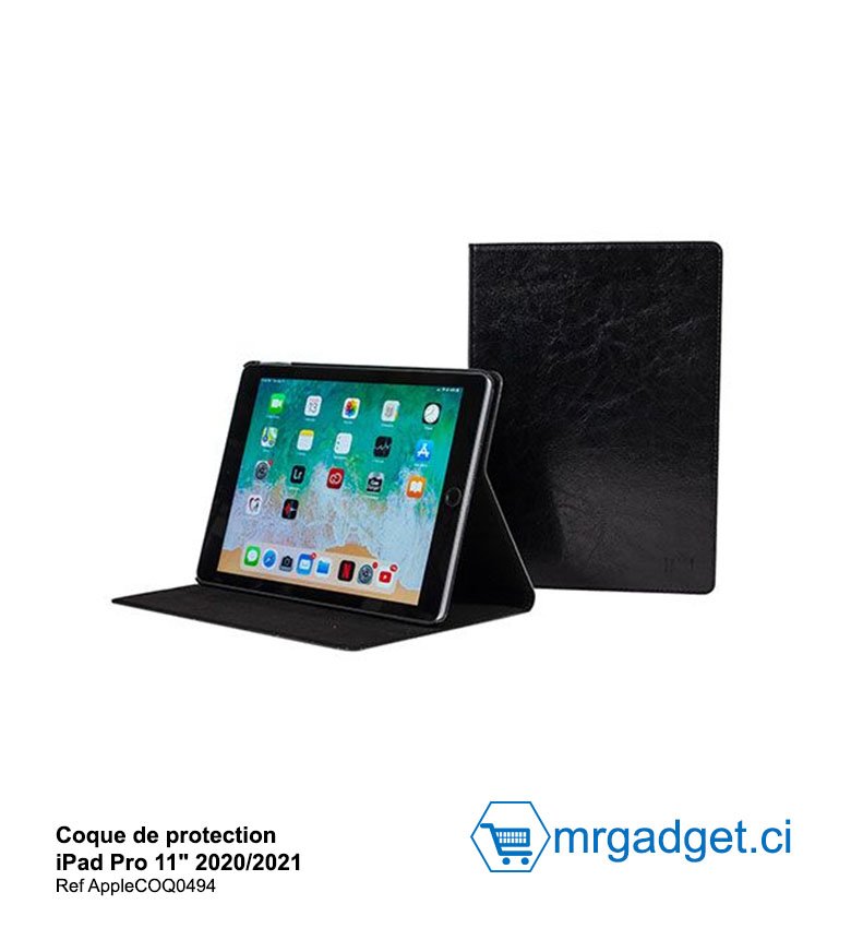 Coque de protection iPad Pro 11" 2020/2021  - Simili Cuir Réf AppleCOQ0494