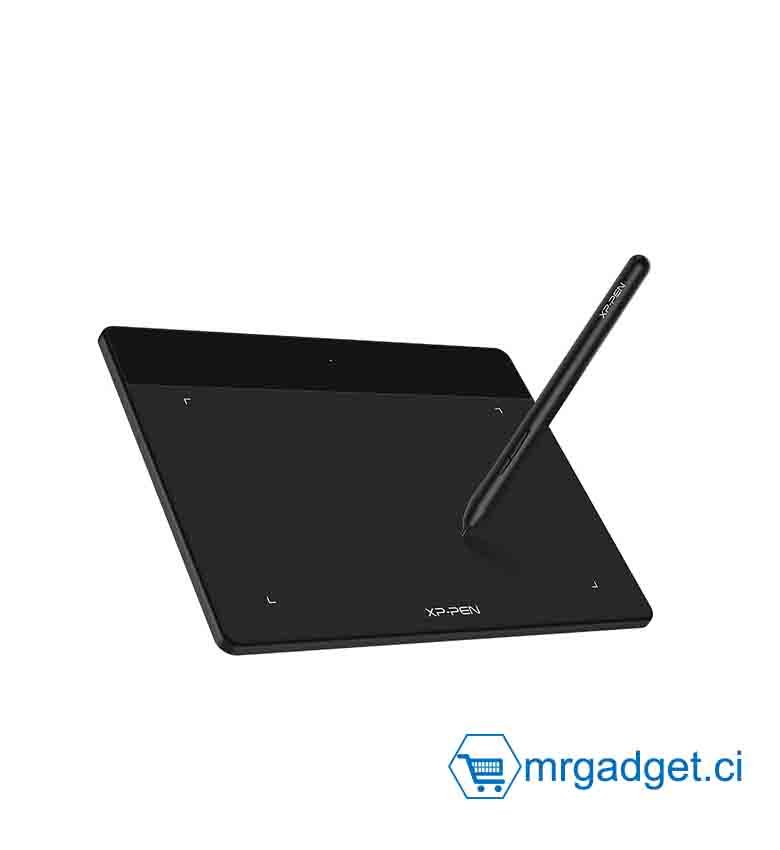 XP-PEN Deco Fun S Tablette Graphique à Stylet Passif 8192 Niveaux avec Inclinaison à 60° Tablette à Dessin 6x4 Pouces pour Déssiner Apprendre à Distance ou Jouer OSU - Noir Classique