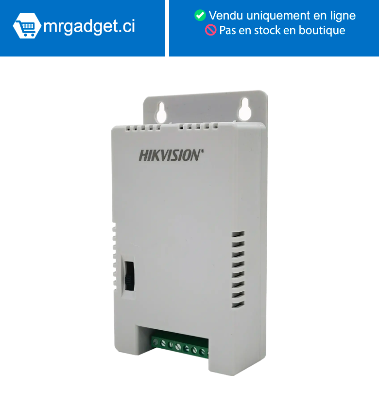 Hikvision  DS-2FA1205-C8(EUR)(O-STD) Alimentation à découpage multicanal, 60W 12V DC 1A par canal