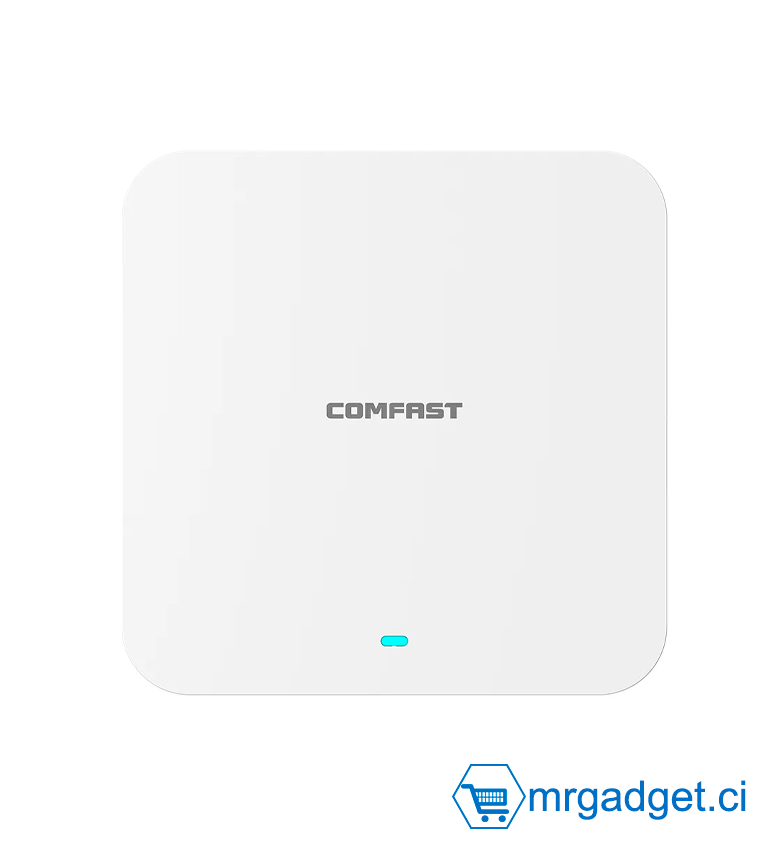 Comfast CF-E395AX - Point d'Accès Wi-Fi 6 Gigabit 3000 Mbps, PoE, Montage Plafond/Mural
