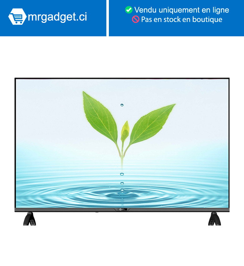 Tv Led ATL 43" - Smart Tv - Android 12 – FHD  -  Decodeur Integre  Avec Support Mural - ATL-43V7-S