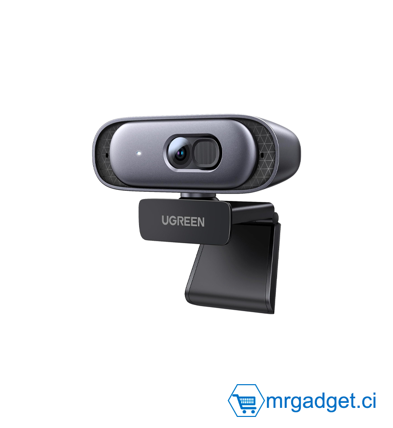 Webcam 2K pour PC, webcam Full HD 1080p/60 ips, mise au point automatique et correction de la lumière, double micro pour un son stéréo clair, Plug & Play, webcam pour Zoom, Skype, streaming, appels vidéo, conférences - UGREEN CM778 35626 #10185