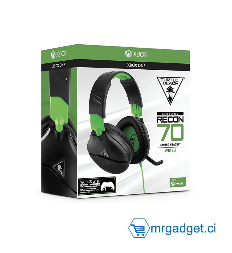 Turtle Beach Recon 70X Casque Gaming - Xbox One, Nintendo Switch, PS4, PS5 et PC  REC108