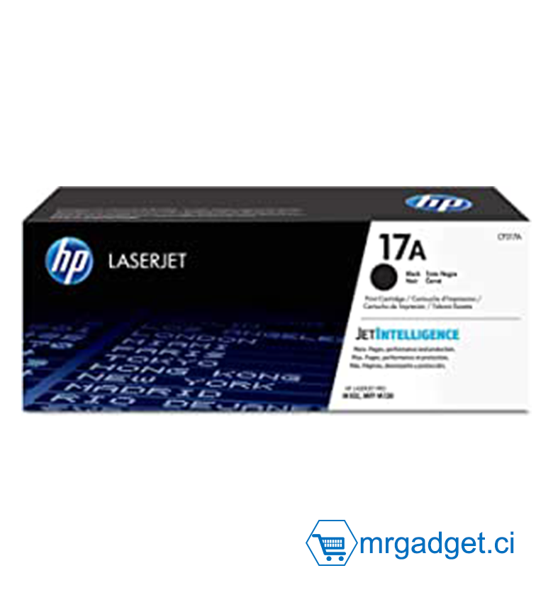 HP 17A Toner Noir Authentique (CF217A) pour imprimante HP LaserJet Pro M102a/M102w/M130a/M130fn/M130fw/M130nw