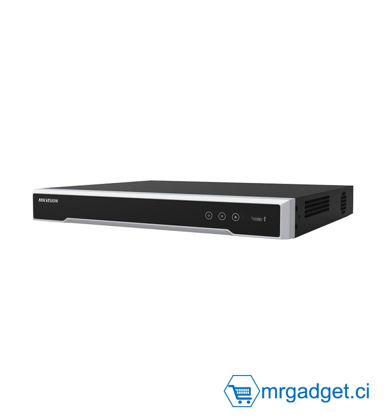 Hikvision DS-7608NI-M2/8P - NVR Professionnel 8 Canaux PoE - Résolution jusqu'à 32MP et Sortie HDMI 8K - Double Emplacement Disque Dur (SATA) - Switch PoE 8 Ports 120W Intégré - Idéal pour Vidéosurveillance Ultra Haute Définition